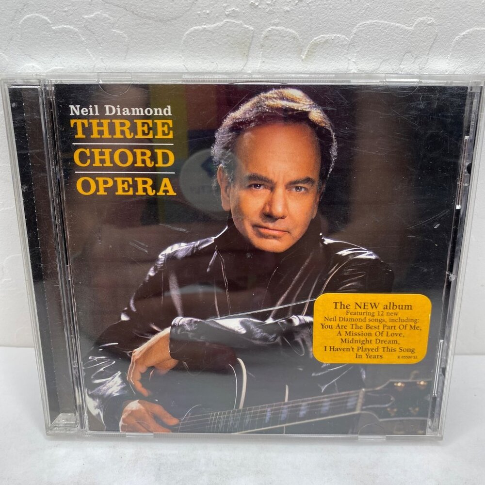 Neil Diamond Three Chord Opera CD Album 2001 12 New Songs Jewel Case